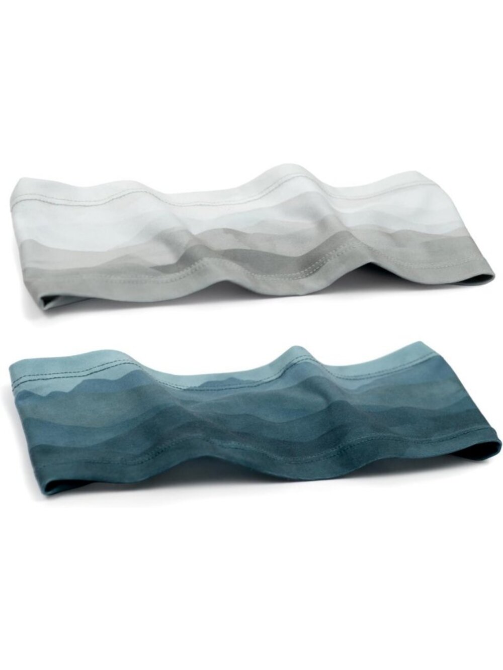 Ultra-Soft No-Slip Sweatband Headbands 2-Pack | 4-Way Stretch Fitness Gear